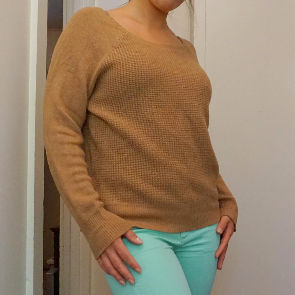 J. Crew warmspun waffle crewneck sweater